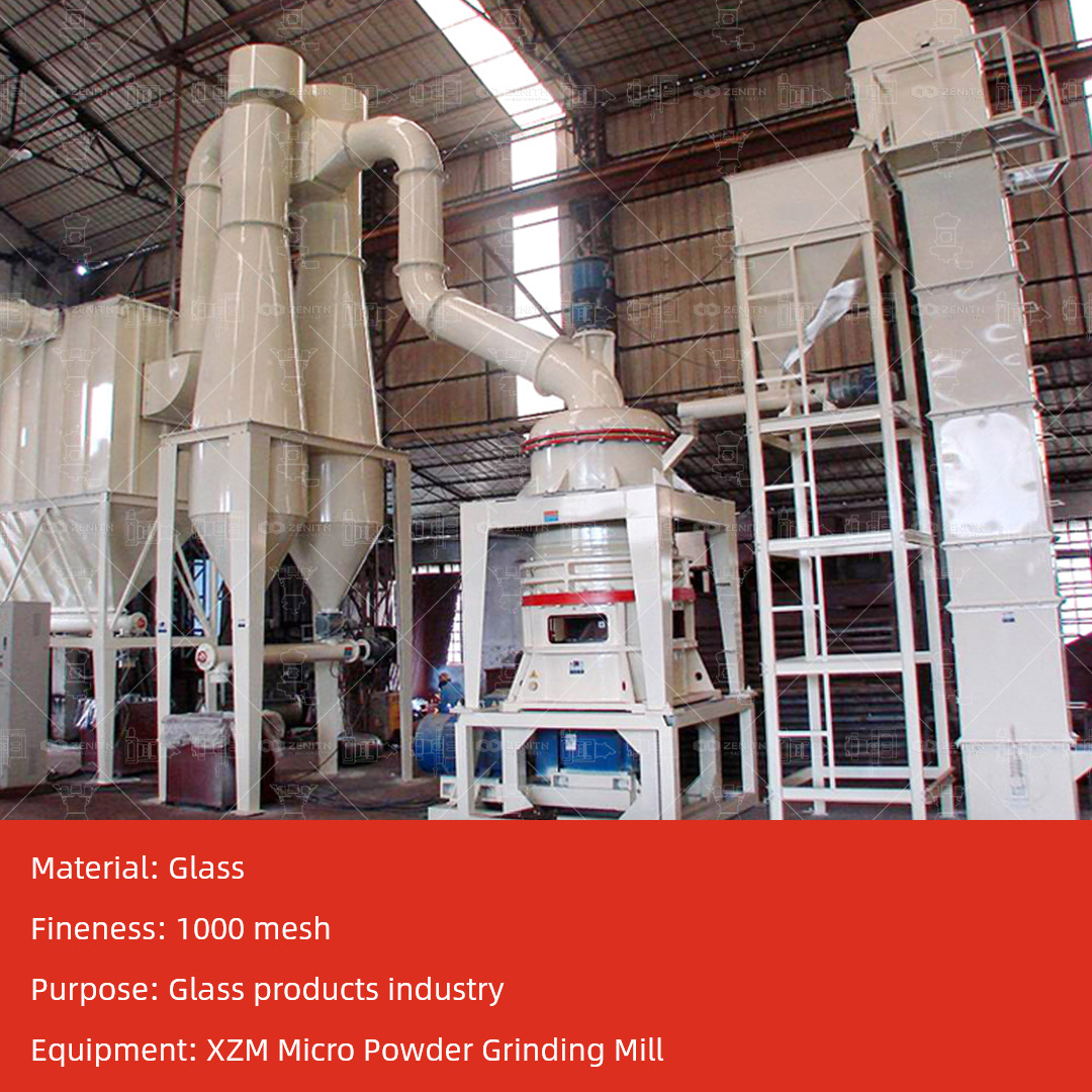 Comparison of feldspar powder at different fineness levels from coarse to ultrafine